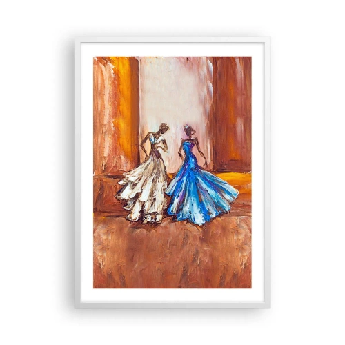 Affiche dans un cadre blanc - Poster - Un duo reconnaissant - 50x70 cm