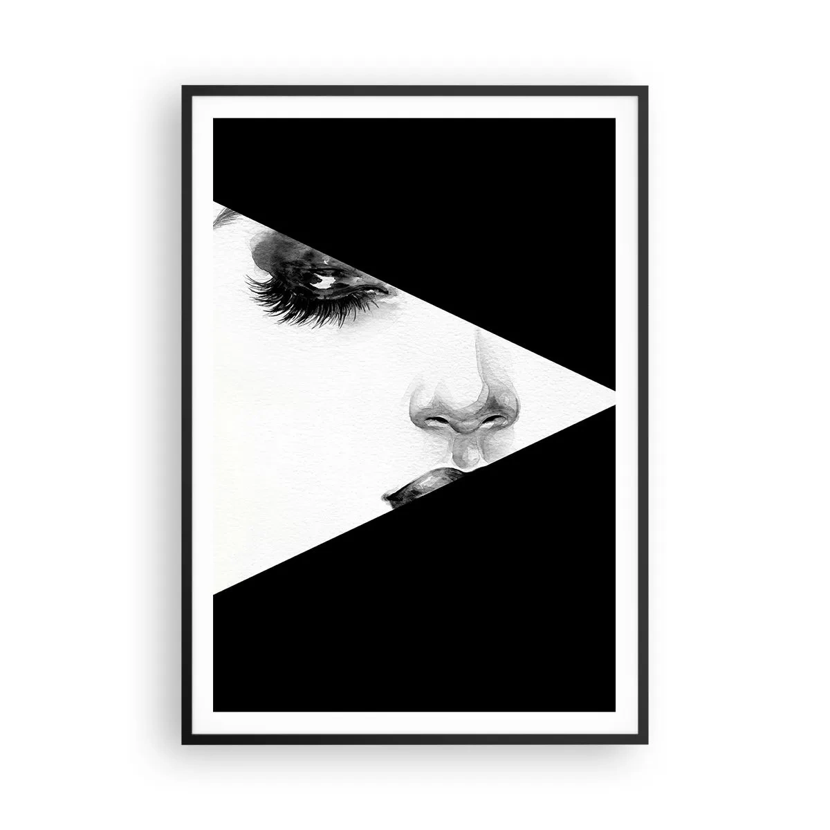 Affiche dans un cadre noir - Poster - Toujours inconnu - 70x100 cm