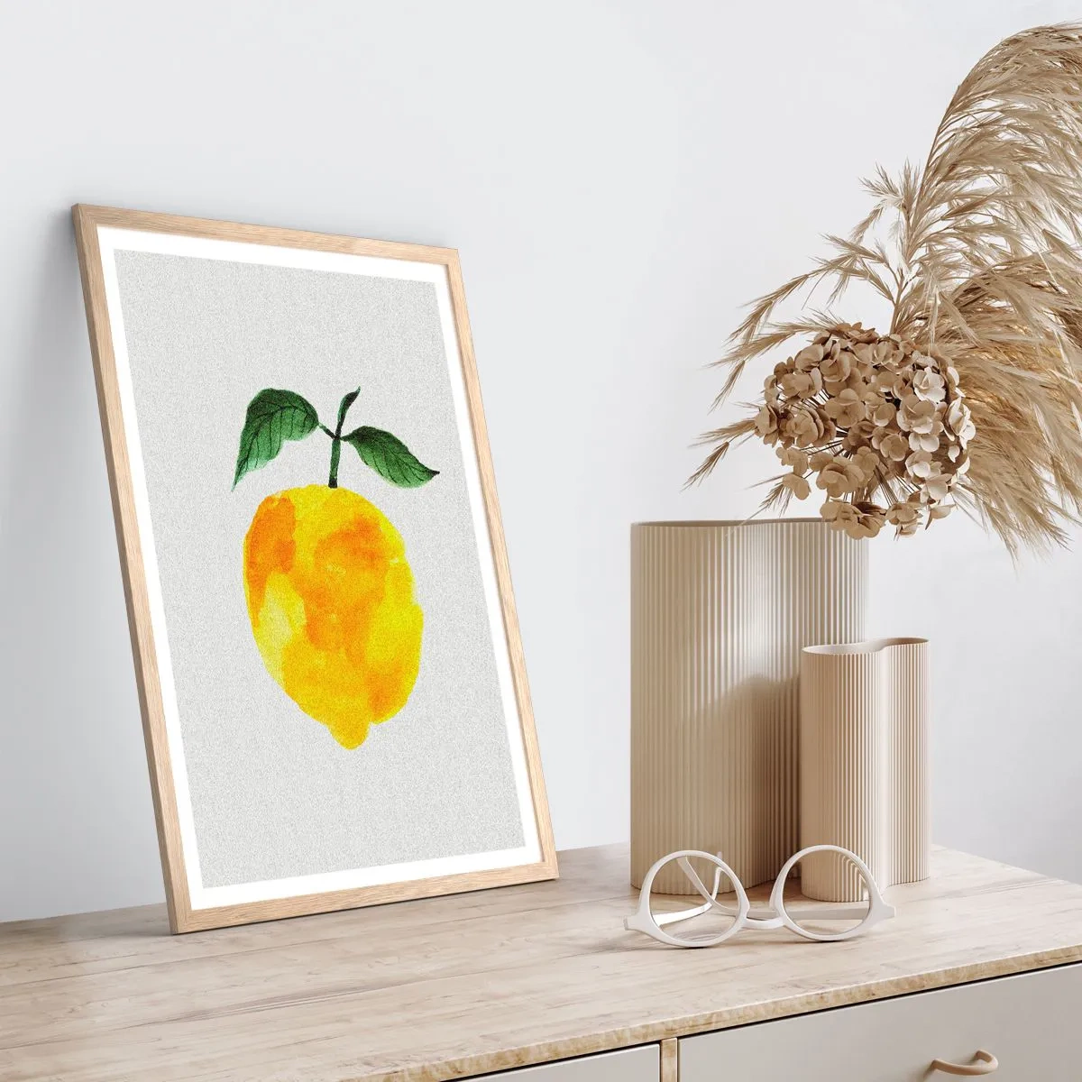 Affiche dans un chêne clair - Poster - Comment reconnaitre le goût du soleil - 30x40 cm