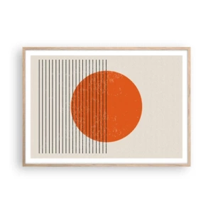 Affiche dans un chêne clair - Poster - Toujours le soleil - 100x70 cm