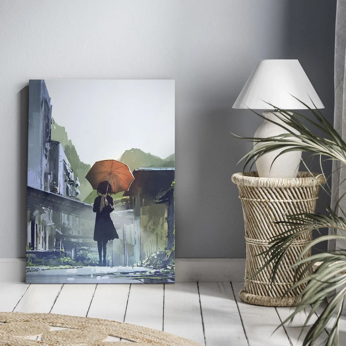 Impression sur toile - Image sur toile - Pluie vivifiante - 65x120 cm