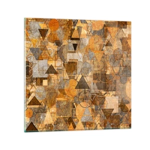 Impression sur verre - Image sur verre - Le monde en forme - 50x50 cm