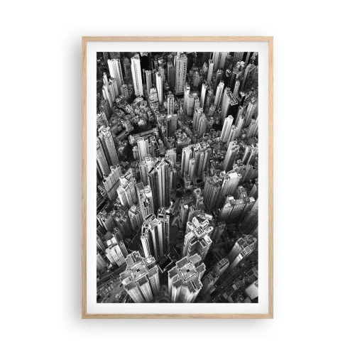 Affiche dans un chêne clair - Poster - Toujours de plus en plus haut - 61x91 cm