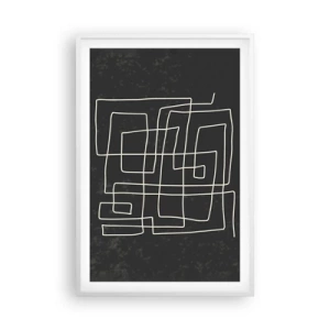 Affiche dans un cadre blanc - Poster - Pas aussi simple - 61x91 cm