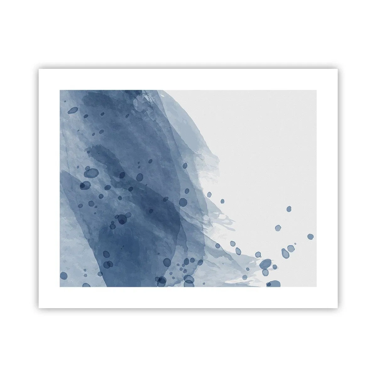 Affiche - Poster - Tulle bleu - 50x40 cm