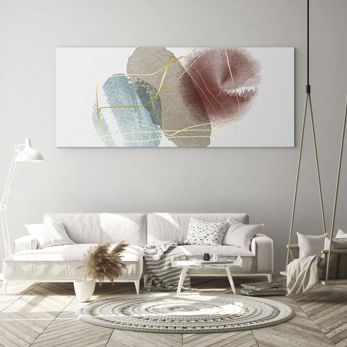 Impression sur verre - Image sur verre - Coraux de l'espace - 90x30 cm