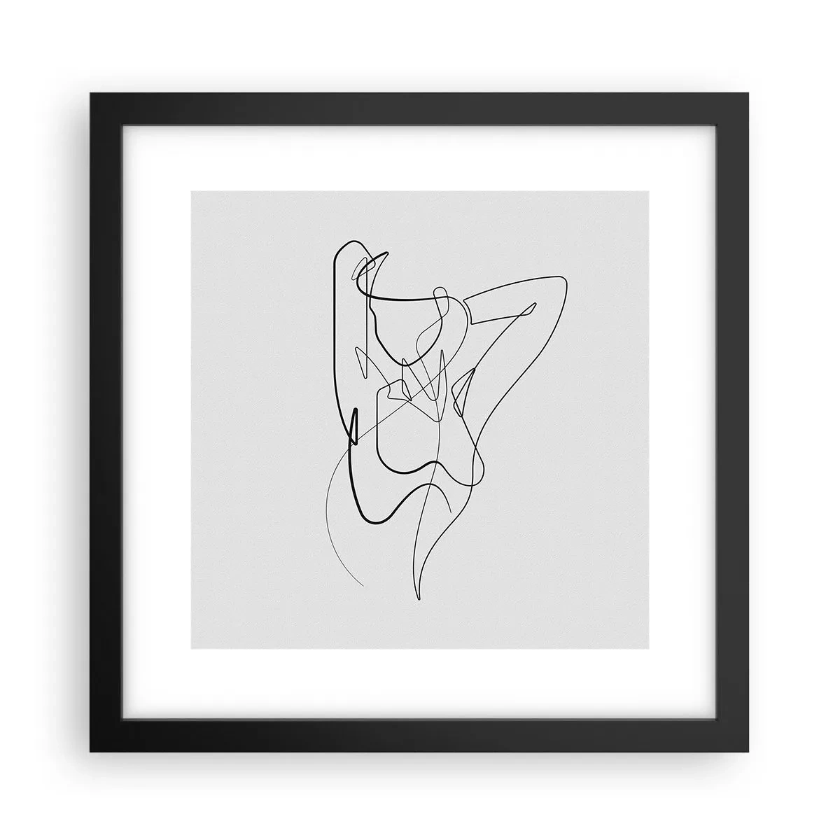 Affiche dans un cadre noir - Poster - Vraiment, tu es comme ça... - 30x30 cm