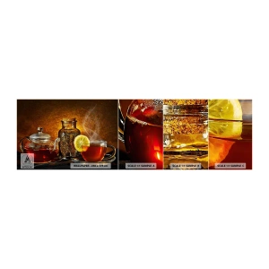 Échantillon de Papier Peint Autocollant Deluxe Sticker - Dans le style des maîtres hollandais - La gastronomie, Thé, Tasse à thé - 100x30 cm