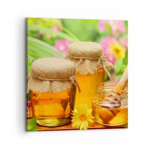 Impression sur toile - Image sur toile - Doux et fleuri - 70x70 cm