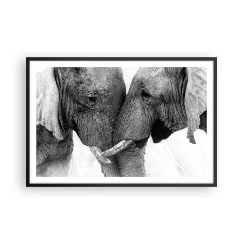 Affiche dans un cadre noir - Poster - Confession sincère - 91x61 cm