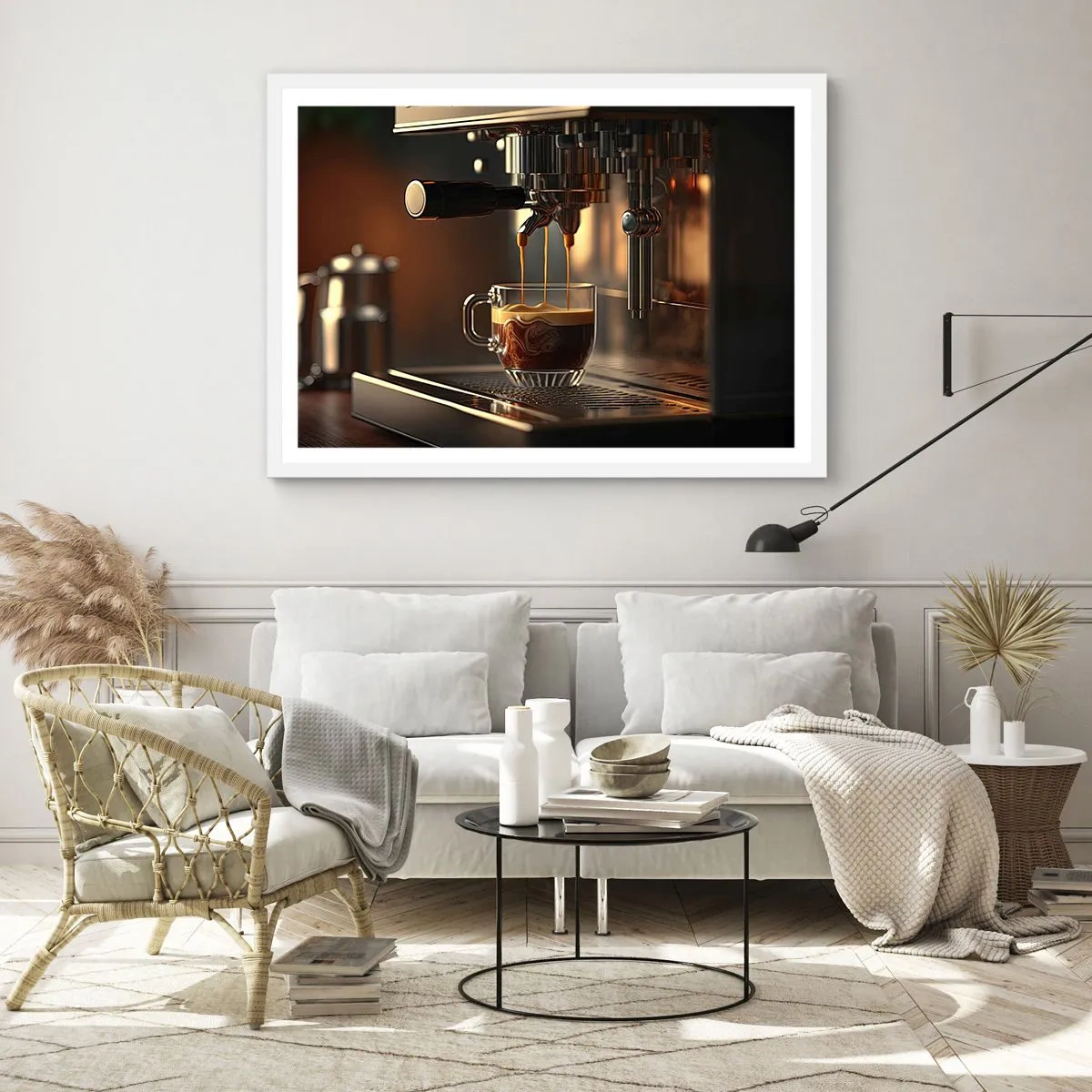 Affiche dans un cadre blanc - Poster - Un mélange sensuel - 40x30 cm