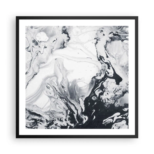 Affiche dans un cadre noir - Poster - Au centre de la Terre - 60x60 cm