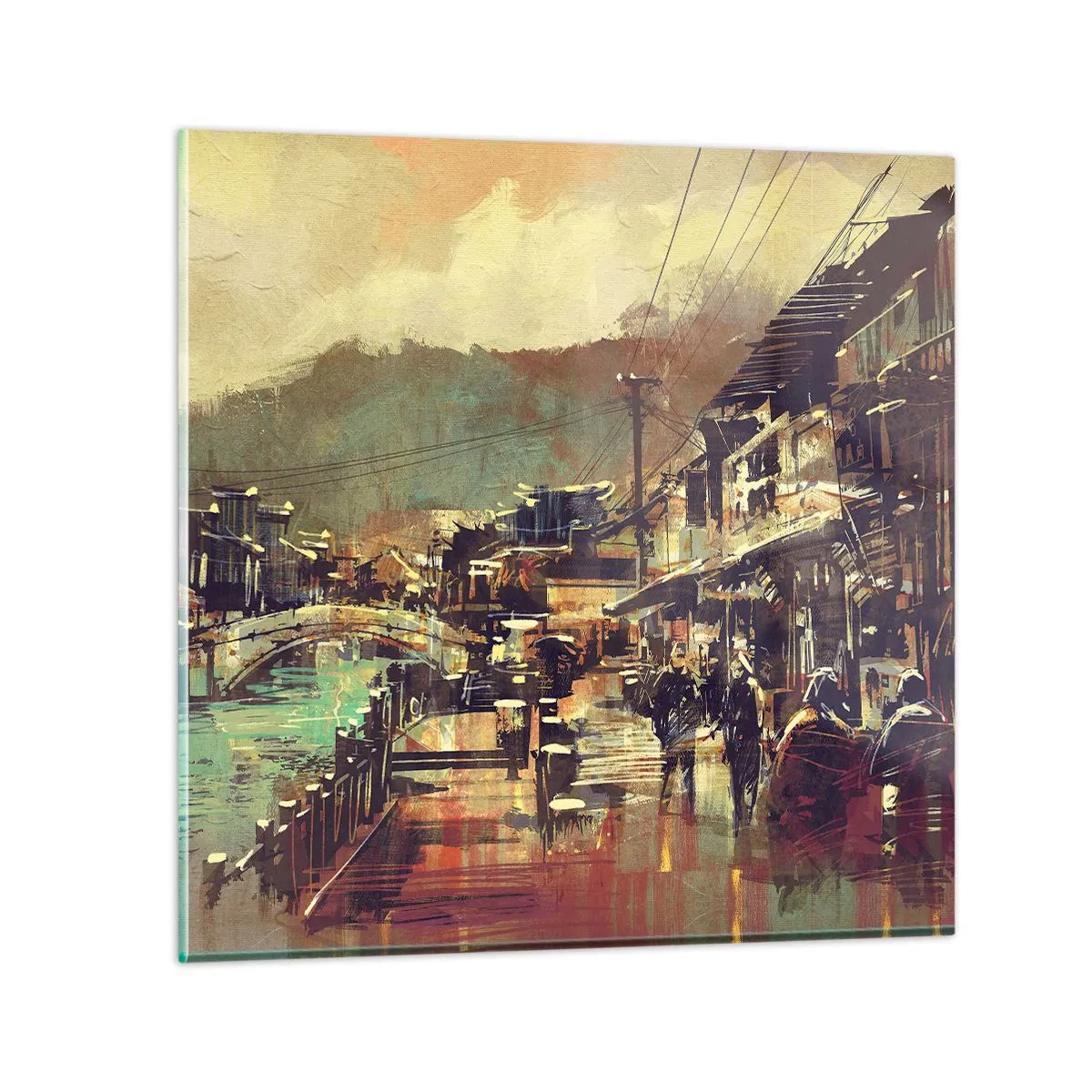 Impression sur verre - Image sur verre - La vie comme une richesse de gris - 40x40 cm