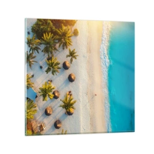 Impression sur verre - Image sur verre - Bienvenue au paradis - 50x50 cm