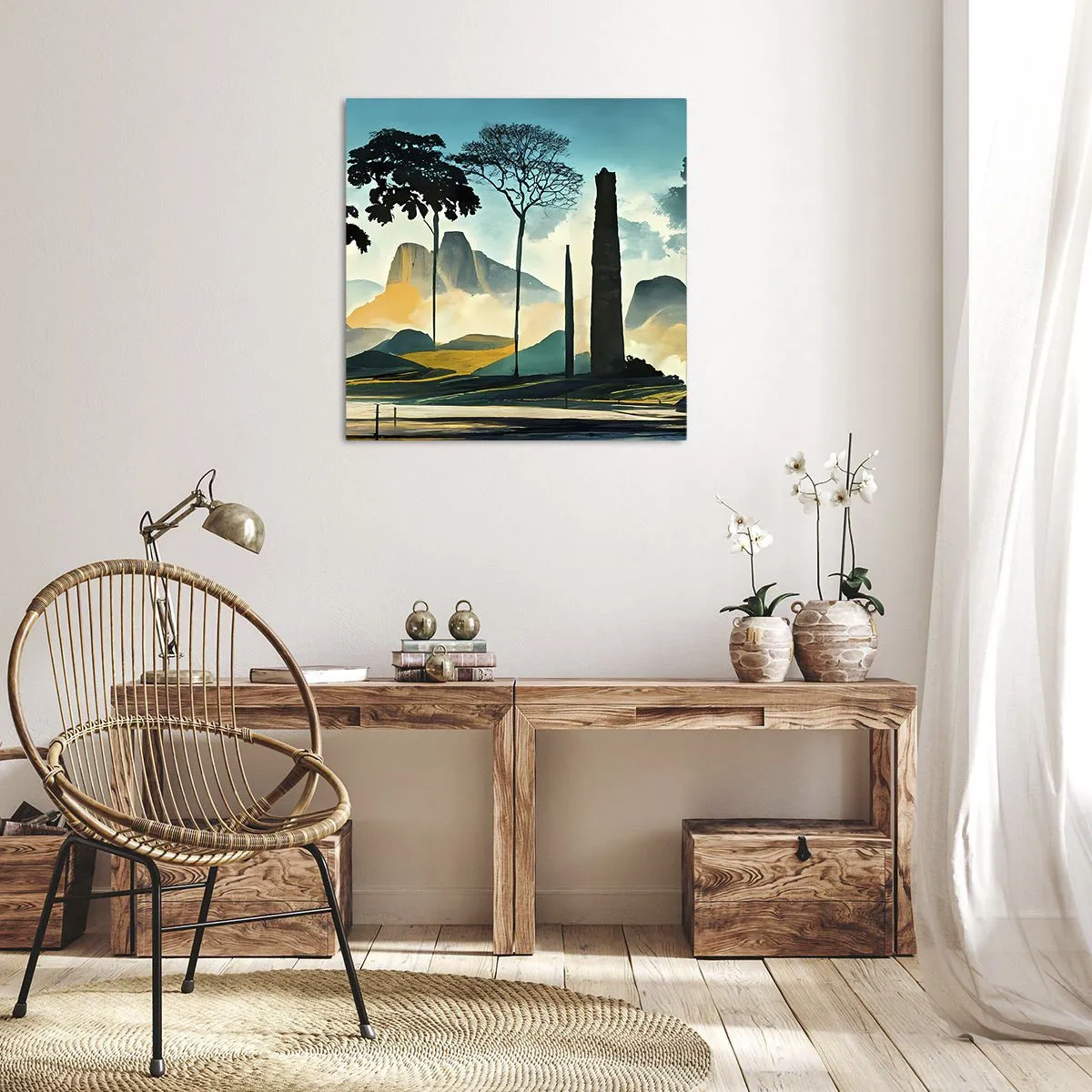 Impression sur toile - Image sur toile - Toujours de plus en plus haut - 40x40 cm