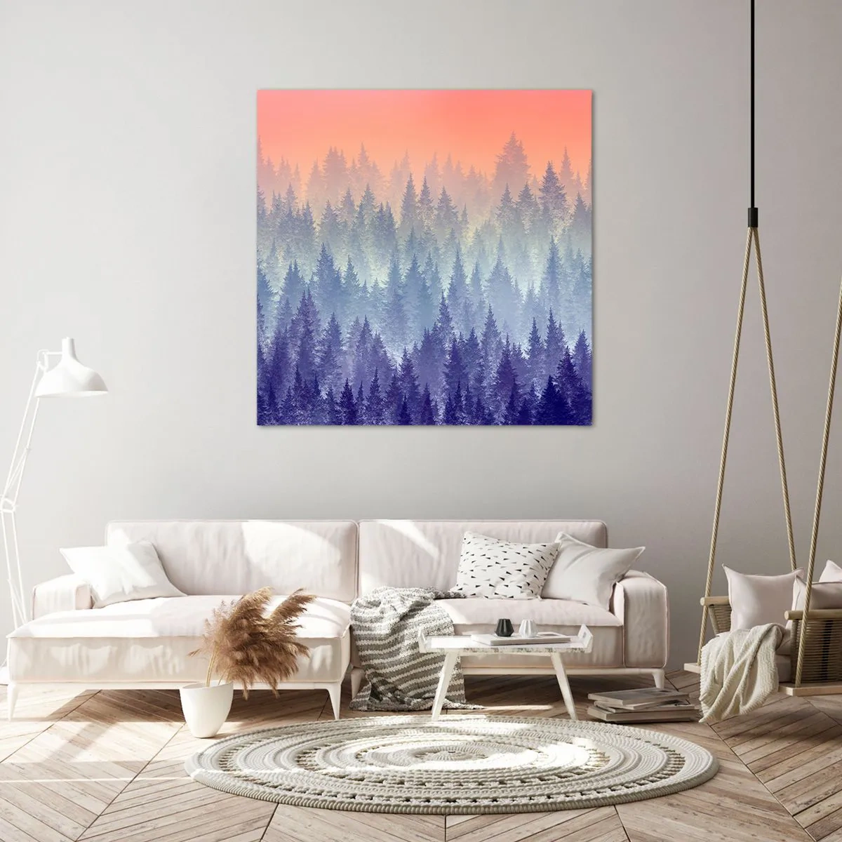 Impression sur toile - Image sur toile - Haut, plus haut, vers le ciel - 30x30 cm