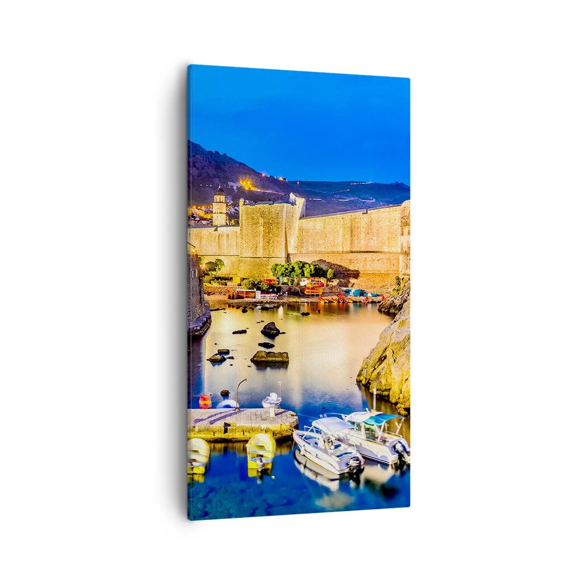 Impression sur toile - Image sur toile - Nuit illuminée sur l'Adriatique - 55x100 cm