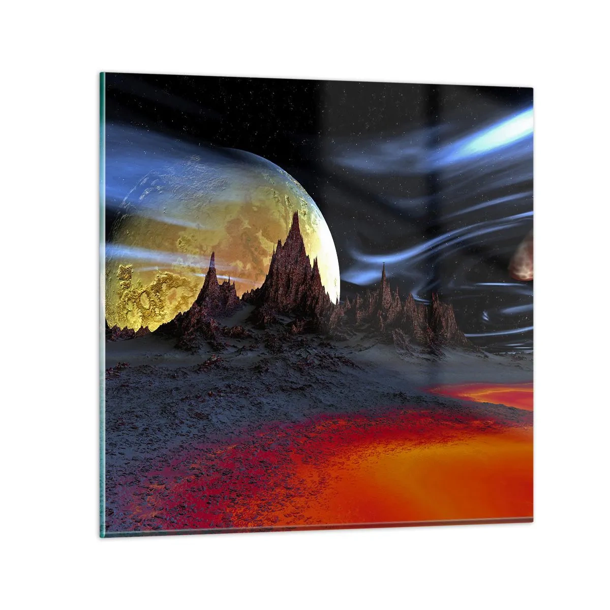 Impression sur verre - Image sur verre - Monde inconnu - 30x30 cm