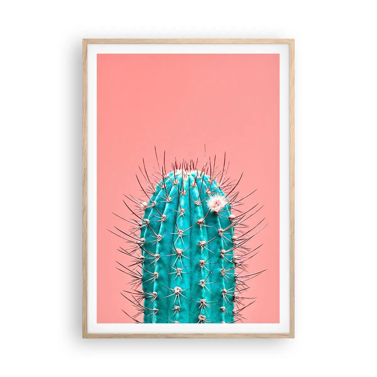 Affiche dans un chêne clair - Poster - Juste regarde - 70x100 cm