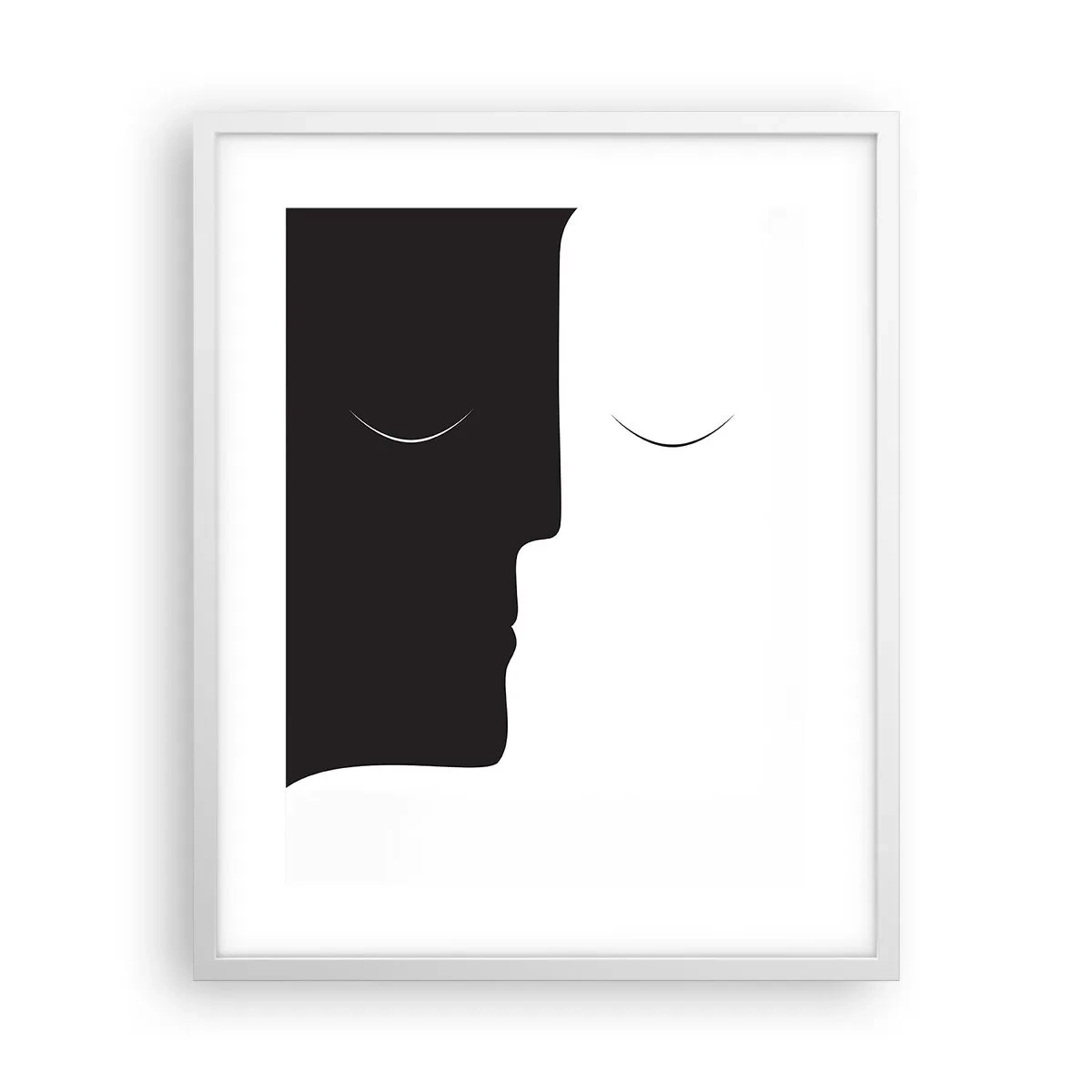 Affiche dans un cadre blanc - Poster - Unité des contraires - 40x50 cm