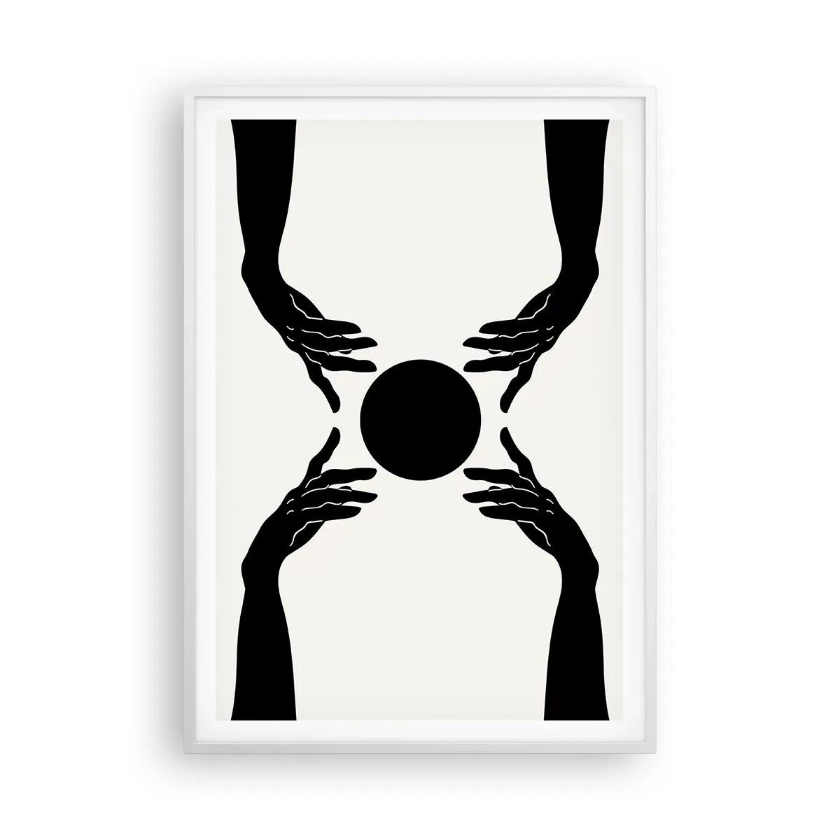 Affiche dans un cadre blanc - Poster - Signe secret - 70x100 cm