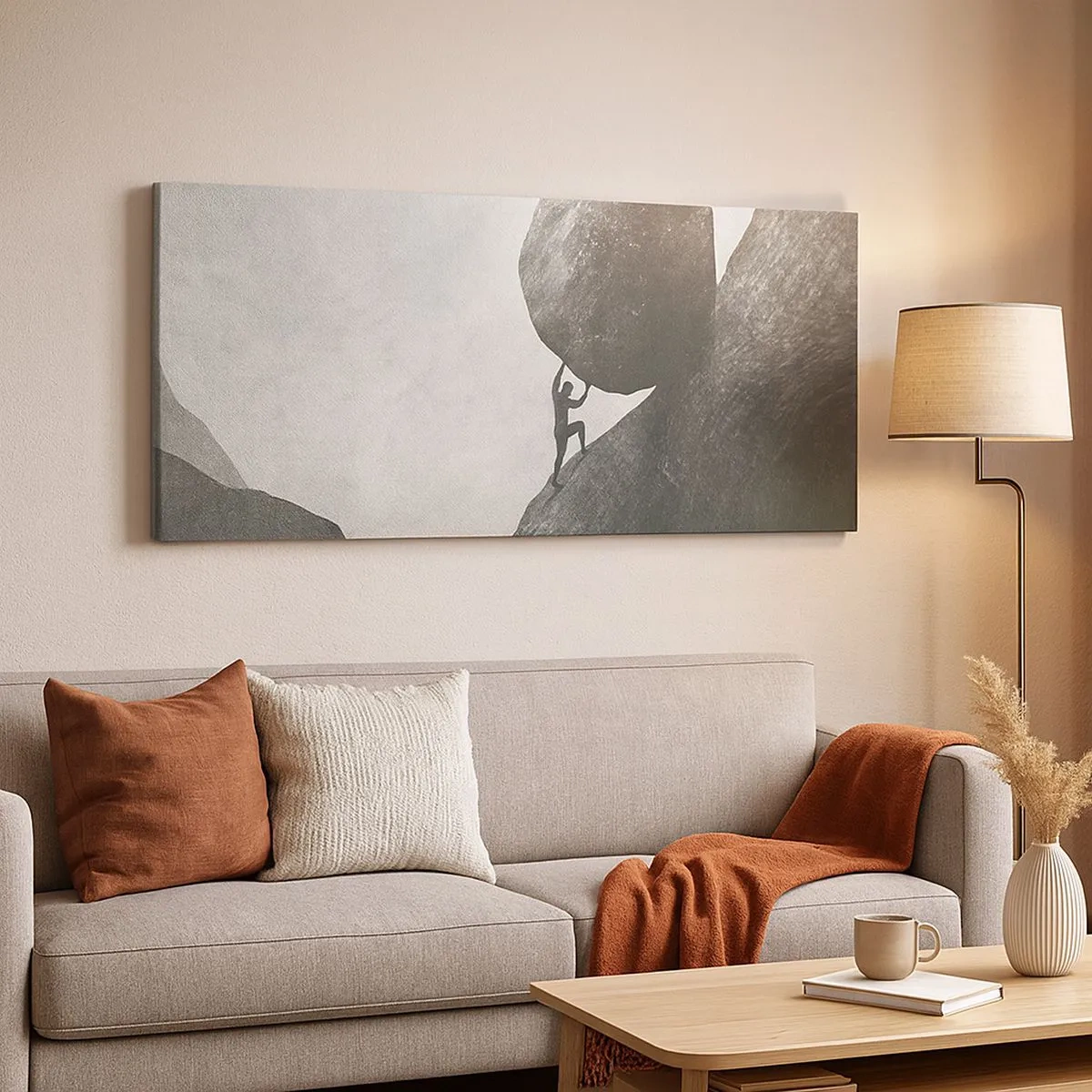 Impression sur toile - Image sur toile - Je crois contre tout espoir - 100x40 cm