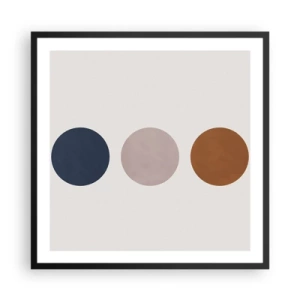 Affiche dans un cadre noir - Poster - Symbole d'excellence - 60x60 cm