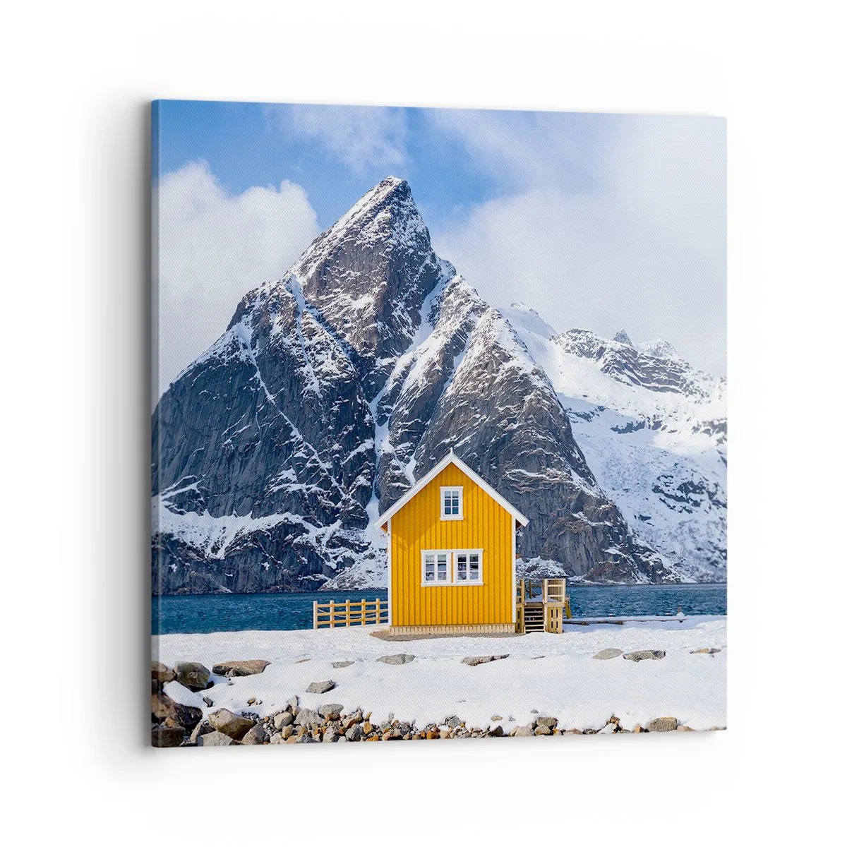 Impression sur toile - Image sur toile - Vacances scandinaves - 70x70 cm