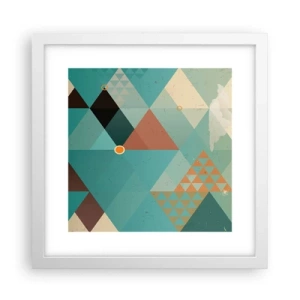 Affiche dans un cadre blanc - Poster - Unité de la multiplicité, multiplicité de l'unité - 30x30 cm