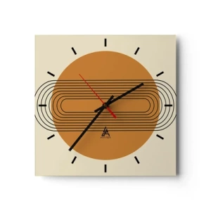 Horloge murale - Pendule murale - Plan idéal - 40x40 cm