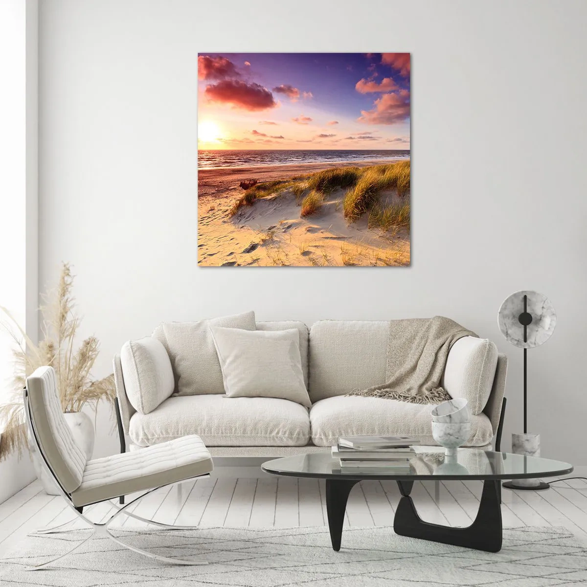 Impression sur verre - Image sur verre - L'air sent déjà l'été - 70x70 cm