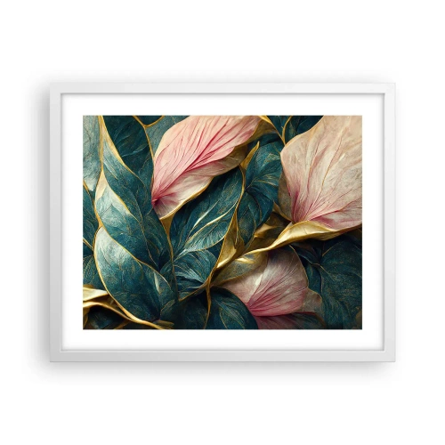 Affiche dans un cadre blanc - Poster - Élégance et style naturels - 50x40 cm