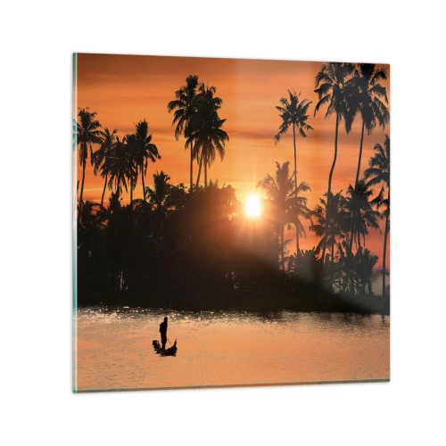 Impression sur verre - Image sur verre - Il est temps de se détendre - 70x70 cm