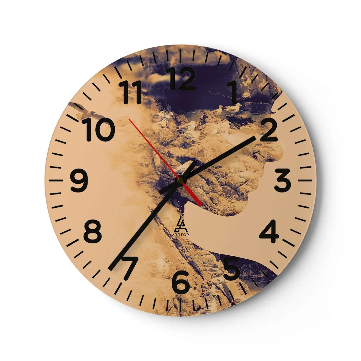 Horloge murale - Pendule murale - Beauté de la nature - 40x40 cm