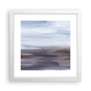 Affiche dans un cadre blanc - Poster - Éléments : eau - 30x30 cm