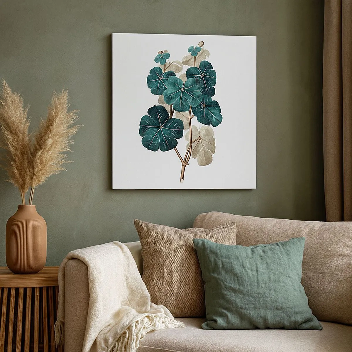 Impression sur toile - Image sur toile - De l'ancien herbier - 30x30 cm