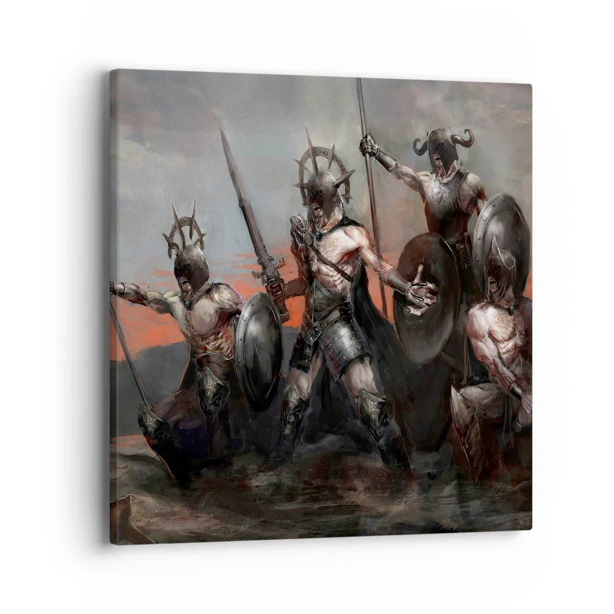 Impression sur toile - Image sur toile - Avec ou sur un bouclier - 40x40 cm