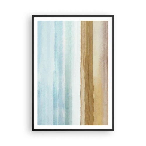 Affiche dans un cadre noir - Poster - Réconfort - 70x100 cm