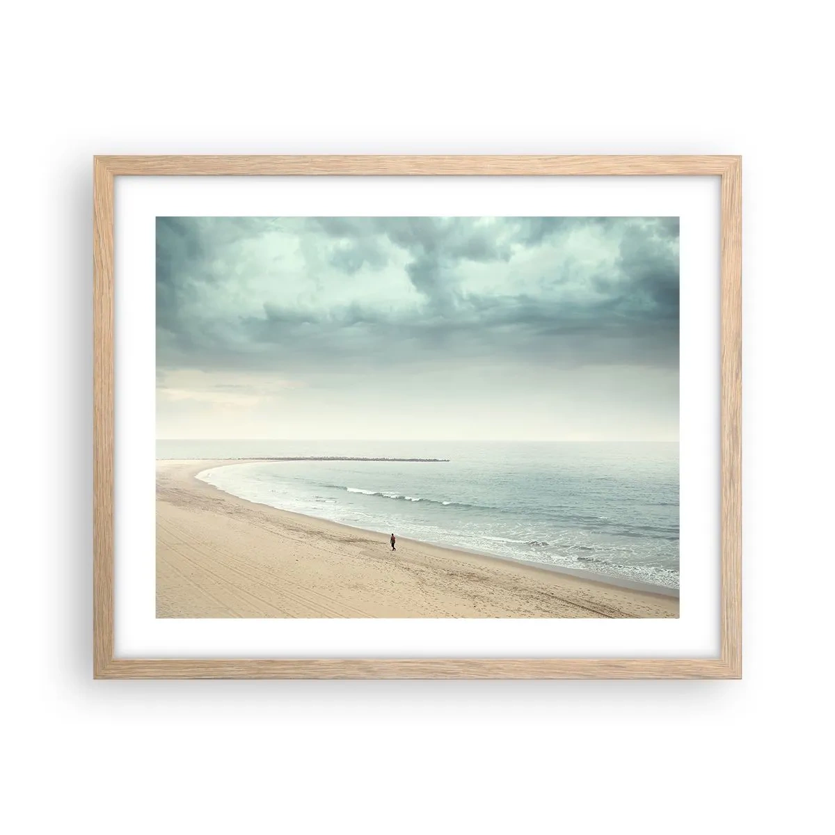 Affiche dans un chêne clair - Poster - à la recherche de la paix - 50x40 cm