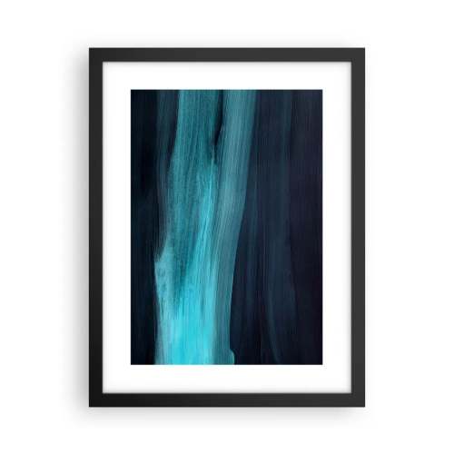 Affiche dans un cadre noir - Poster - Suivez le courant - 30x40 cm