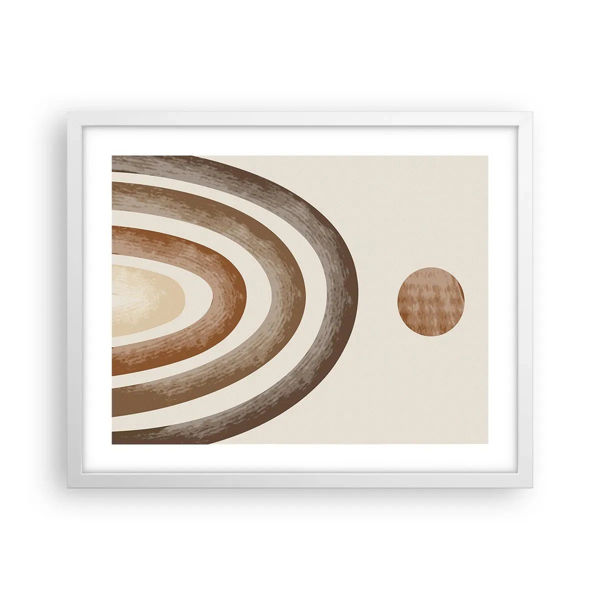 Affiche dans un cadre blanc - Poster - Dans une galaxie lointaine - 50x40 cm