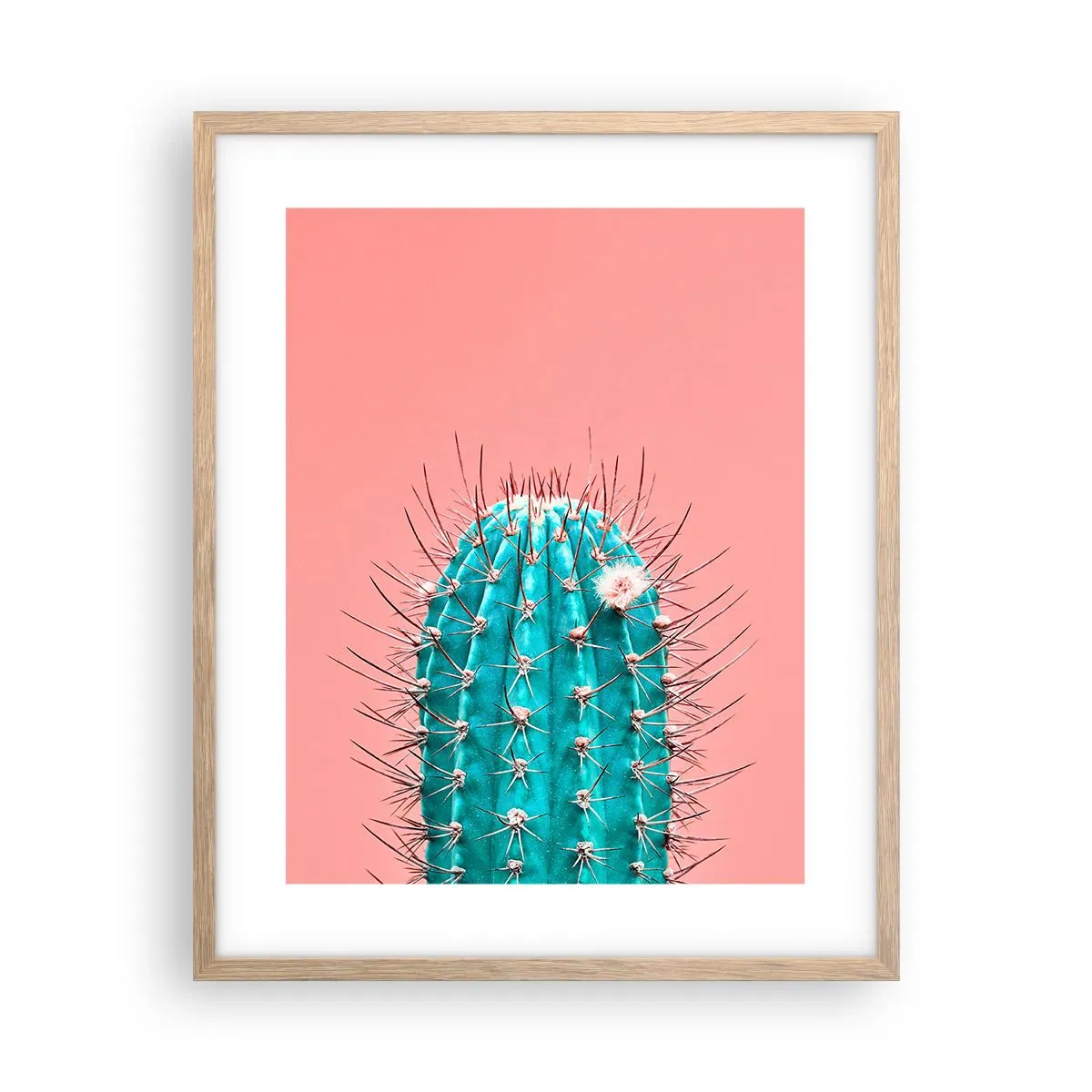 Affiche dans un chêne clair - Poster - Juste regarde - 40x50 cm