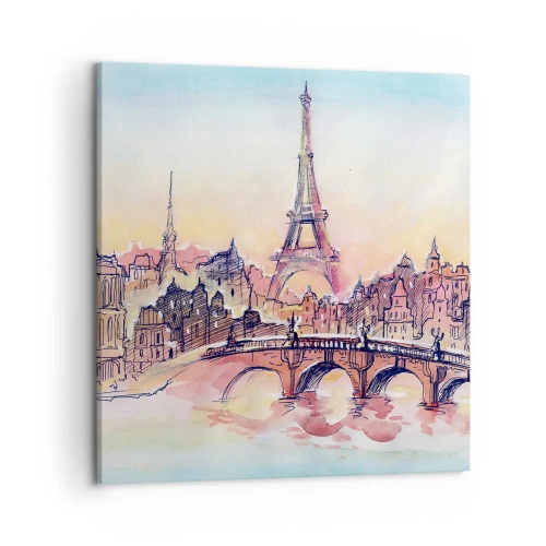 Impression sur toile - Image sur toile - La seule ville de ce type au monde - 50x50 cm