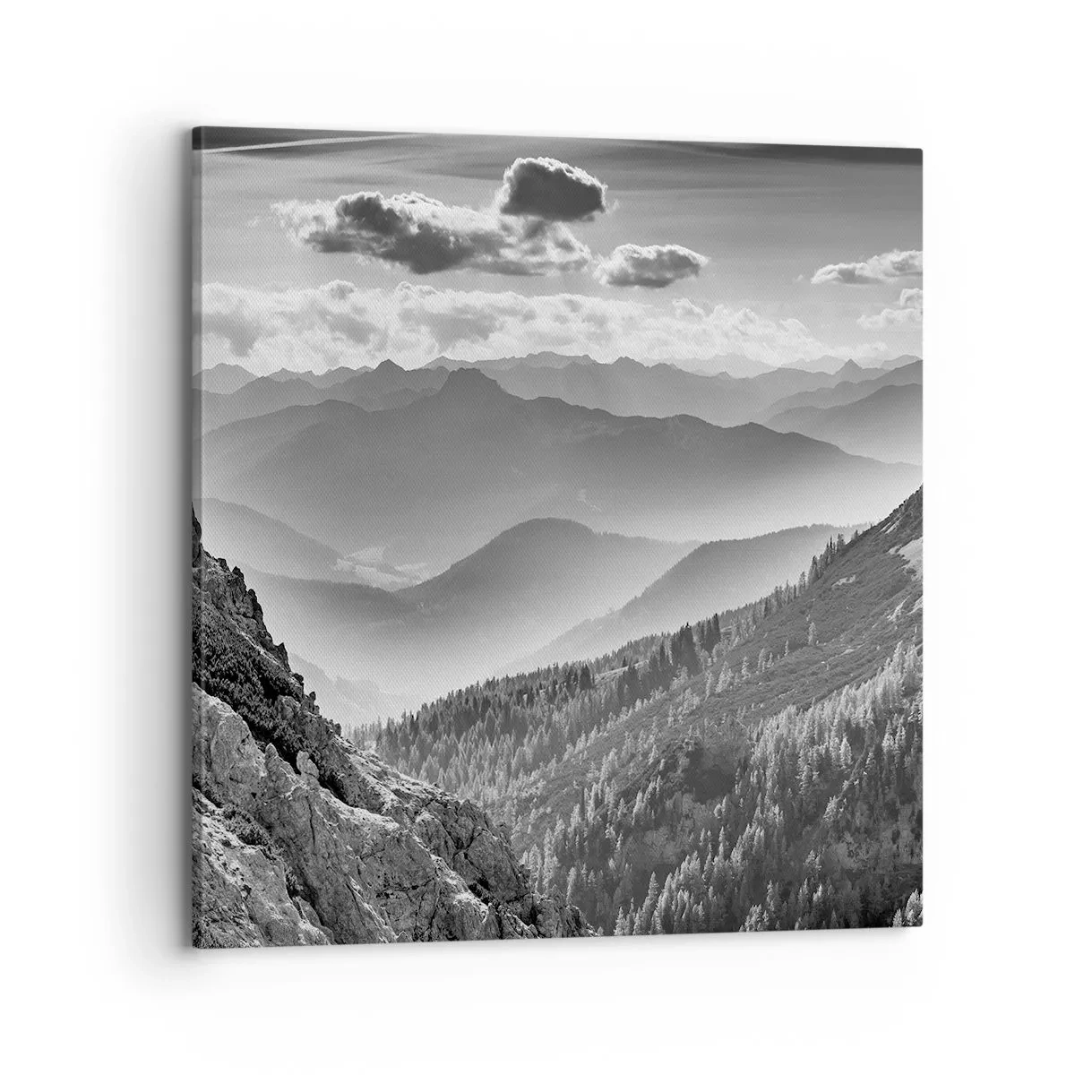 Impression sur toile - Image sur toile - Jusqu'à l'horizon - 70x70 cm