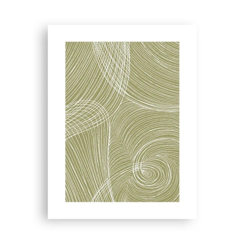 Affiche - Poster - Abstraction complexe de blanc - 30x40 cm