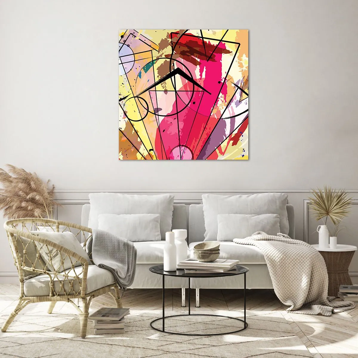 Impression sur verre - Image sur verre - Explosion - 70x70 cm
