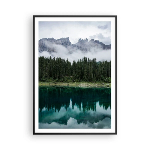 Affiche dans un cadre noir - Poster - Chut, chut, ne réveillons pas l'eau qui dort - 70x100 cm