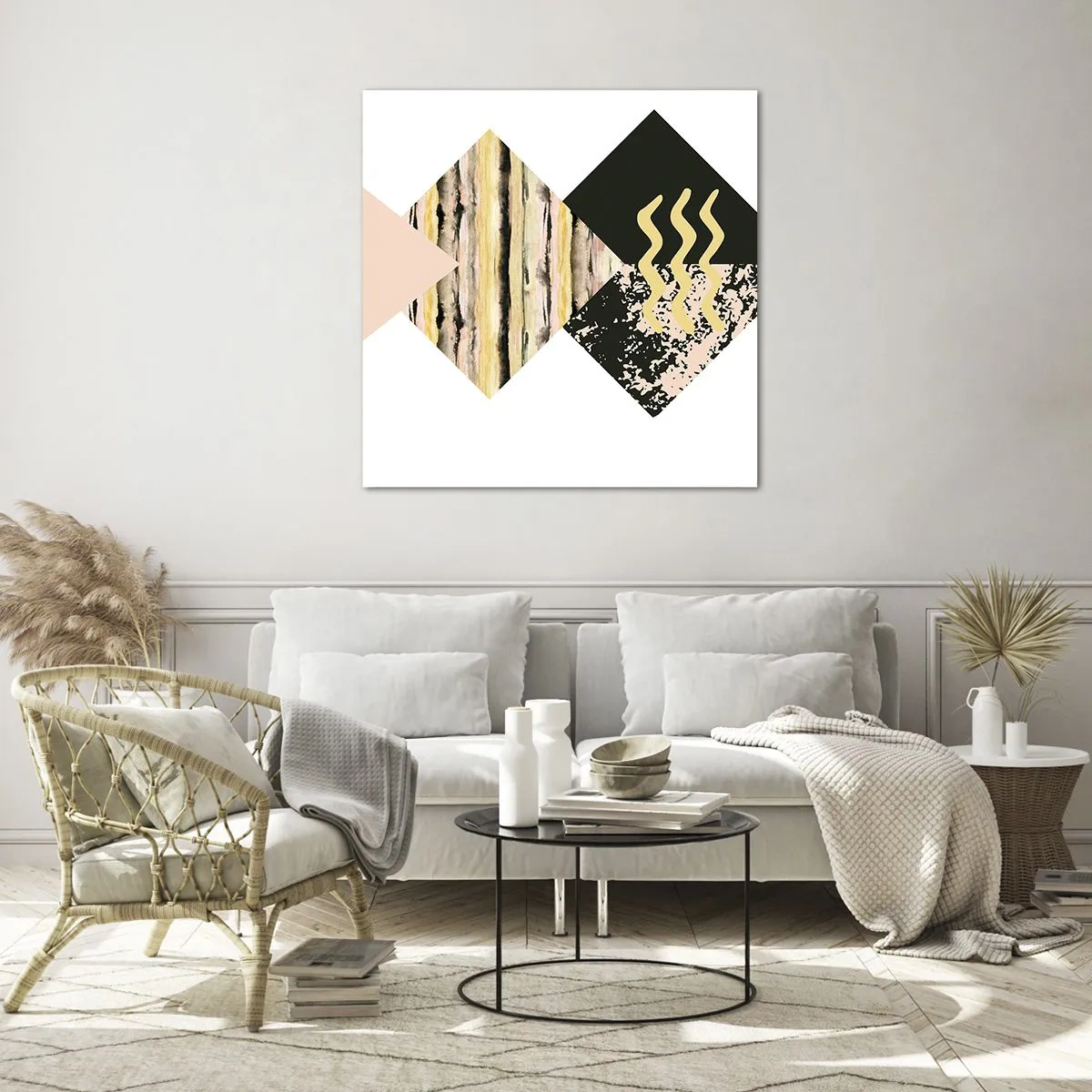 Impression sur verre - Image sur verre - Pas si simple - 50x50 cm