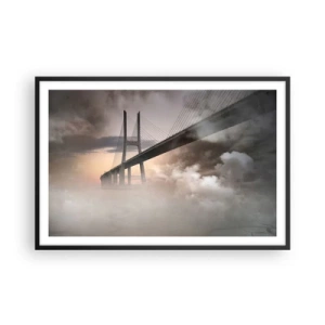 Affiche dans un cadre noir - Poster - Sur la rivière qui n'existe pas - 91x61 cm