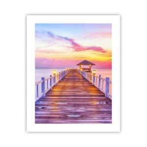 Affiche - Poster - Le silence lilas-doré du soir - 40x50 cm